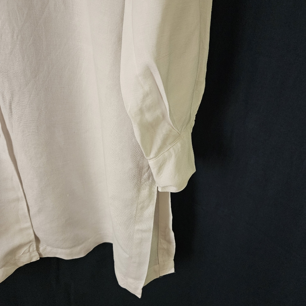 Dialogue White Off White Collared Button Down Shirt Long Sleeve‎ Size Small - Picture 4 of 6